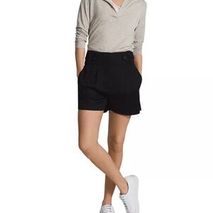 Reiss High Waist Black Women's Shorts